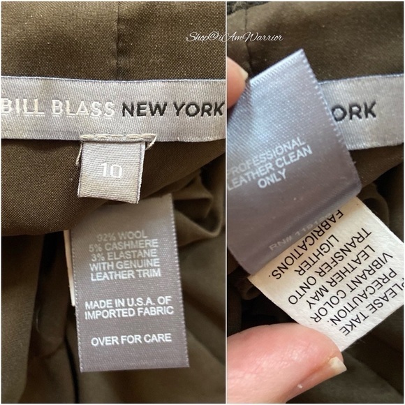 Bill Blass NY RARE Olive Wool-Cashmere Military Riding Coat shop@iamwarrior - Picture 13 of 14